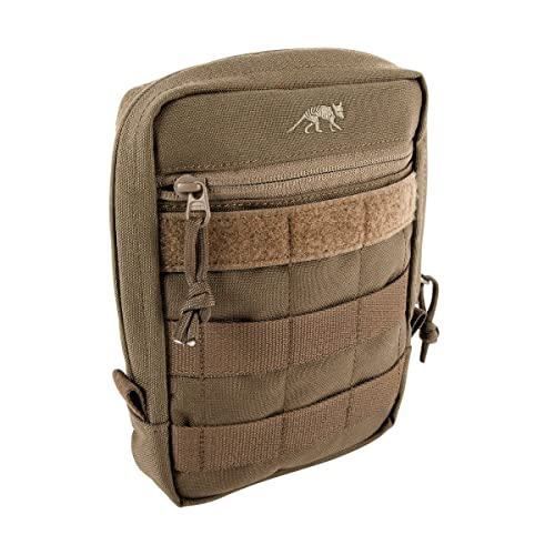 Tasmanian Tiger TT Tac Pouch 5 Rucksack Zusatz-Tasche für Zubehör EDC, Molle-kompatibel, incl. Regenhülle, 20 x 15 x 5 cm (Coyote Brown) von Tasmanian Tiger