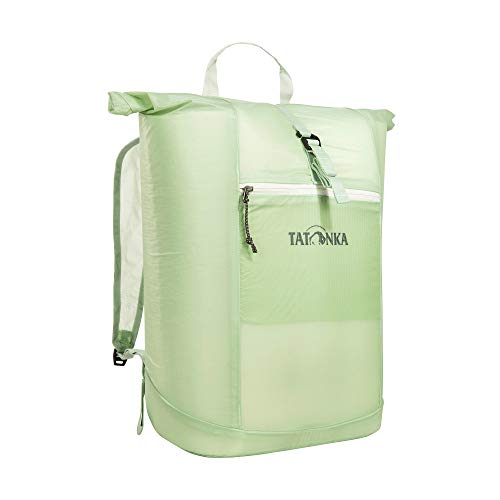 Daypack Tatonka SQZY Rolltop 25l - Federleichter, faltbarer Rucksack mit Rollverschluss, extra Packbeutel und 25 Liter Volumen - Klein verpackbar - Damen und Herren - hellgrün von Tatonka