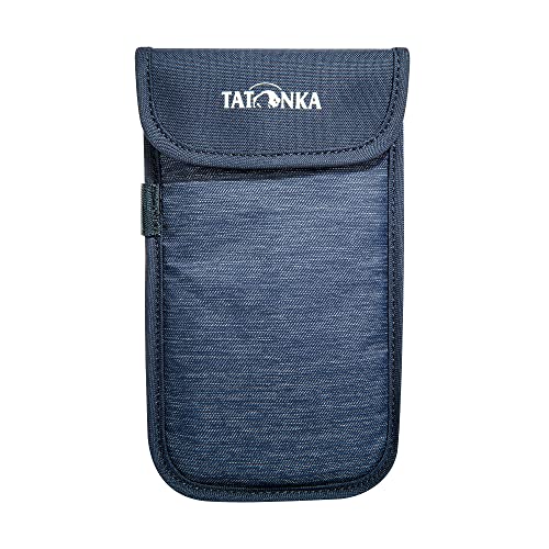 Handyhülle Tatonka Smartphone Case XXL (16,5x8,5cm) - Rundum gepolsterte Schutzhülle fürs Handy mit Klettverschluss-Deckel - Innenmaße: 16,5 x 8,5 cm (navy) von Tatonka