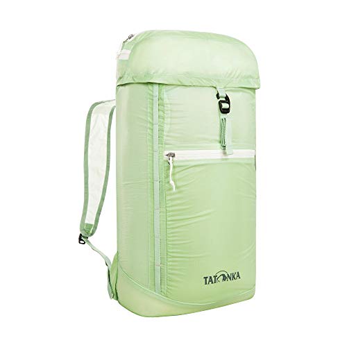 Daypack Tatonka SQZY 2in1 Pack 20l - Federleichter, faltbarer Rucksack mit Packbeutel, extrem kleinem Packmaß und 20 Liter Volumen - Abnehmbarer Deckel als Hüfttasche verwendbar - Damen und Herren - hellgrün von Tatonka