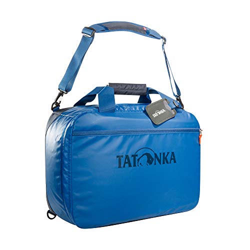 Tatonka 1970 Flight Barrel 35l-Reisetasche mit Rucksackfunktion aus LKW-Plane - 50x36x20 cm - wasserfest, pflegeleicht und robust - Handgepäcktasche - 35 Liter - blau von Tatonka