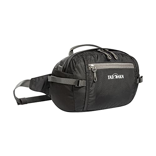 Tatonka Bauchtasche Hip Bag M - Große Hüfttasche mit Reißverschlussfach, elastischer Seitentasche und Einer Fronttasche mit Schlüsselhalter (Black) von Tatonka