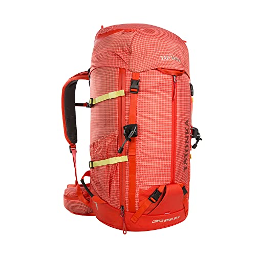 Tatonka Cima di Basso 38L W RECCO - Leichter Kletterrucksack für Frauen - Mit Helmfach, RECCO-Notfall-Reflektor und 38 Liter Volumen (red orange) von Tatonka