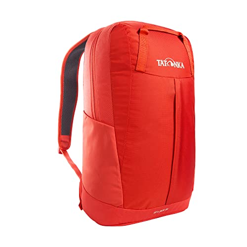 Tatonka Rucksack City Pack 20l - Leichter Daypack aus recycelten Materialien - 20 Liter Volumen (red orange) von Tatonka