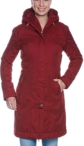 Tatonka Damen Floy Coat Mantel, Cherry Red, 36 von Tatonka