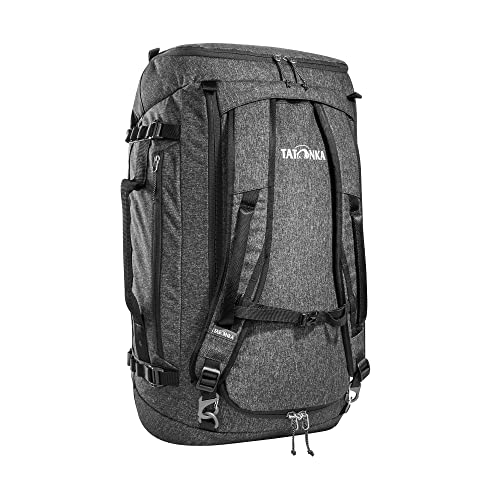 Tatonka Duffle Bag 45L - Faltbare Reisetasche mit Rucksackfunktion, abschließbar, klein verstaubar und mit 45 Liter Volumen (Black) von Tatonka