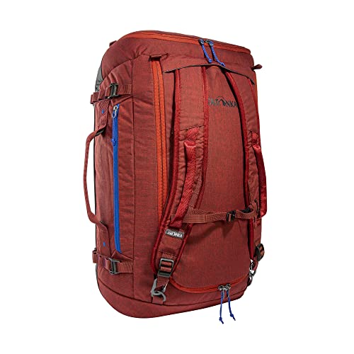 Tatonka Duffle Bag 45L - Faltbare Reisetasche mit Rucksackfunktion, abschließbar, klein verstaubar und mit 45 Liter Volumen (Tango red) von Tatonka