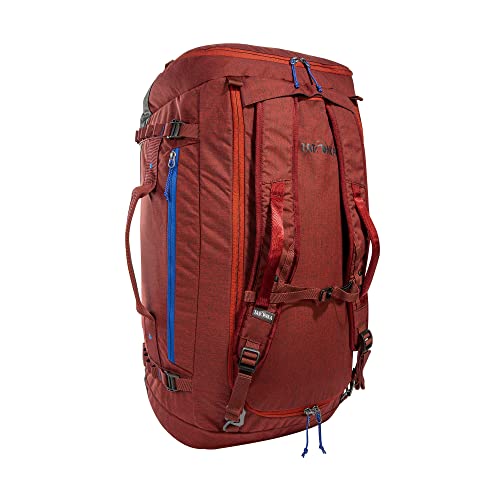 Tatonka Duffle Bag 65L - Faltbare Reisetasche mit Rucksackfunktion, abschließbar, klein verstaubar und mit 65 Liter Volumen (Tango red) von Tatonka