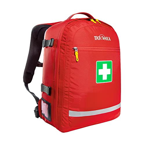 Tatonka First Aid Pack 20l (ohne Inhalt) - Erste-Hilfe Rucksack mit 3M-Reflektionsstreifen, großem Hauptfach und funktionaler Unterteilung - Zum selber Befüllen - 20 Liter Volumen (red) von Tatonka