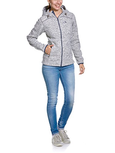 Tatonka Essential Damen "Avola Lady Jacket" Fleece Jacke, Grau (128 Licht matt blau), 38 von Tatonka