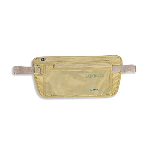 Tatonka Skin Moneybelt Int. RFID B - Flache Bauchtasche mit TÜV-zertifiziertem RFID-Blocker und zwei Reißverschluss-Fächern - Hüfttasche für Frauen und Männer, 14 x 28 cm von Tatonka