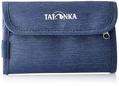 Tatonka Geldbörse ID Wallet - Klettverschluss-Geldbeutel mit 3 Kreditkarten-Fächer, 2 Sichtfenster, Geldscheinfach und RV-Fach für Münzgeld - 14,5 x 9,5 x 1 cm - Navy von Tatonka