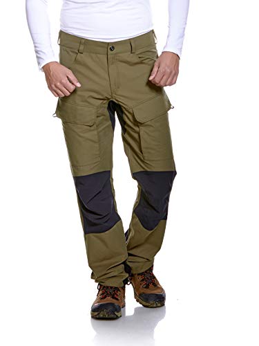 Tatonka Greendale M’s Pants short - bequeme Outdoor-Hose in Kurzgröße 28 - mit elastischen Softshell-Einsätzen und Seitentaschen - Wanderhose für Herren - oliv von Tatonka