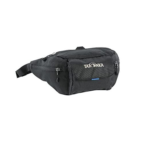 Tatonka Bauchtasche Funny Bag M - Robuste Hüfttasche mit großem Reißverschlussfach, zwei Seitentaschen und einer Fronttasche (black), M (34 x 12 x 9 cm) von Tatonka