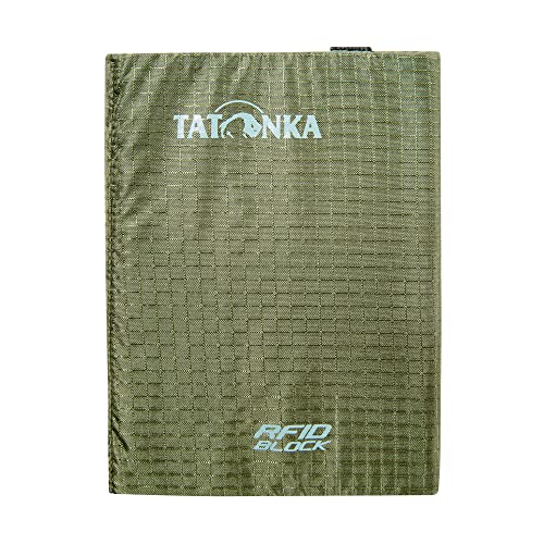 Tatonka Kartenhülle Card Holder 12 RFID B - Kreditkarten-Etui mit RFID Blockierung - TÜV geprüft – bietet Platz für 12 Bankkarten - 12,5 x 9 x 1 cm - oliv-grün von Tatonka