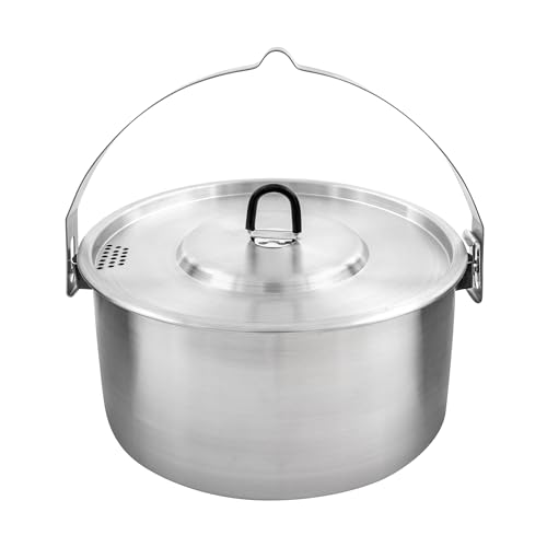 Tatonka Kettle II 2.5 L - Outdoor-Kochtopf aus Edelstahl mit Volumenskalierung und inklusive Deckel mit Siebfunktion - 2,5 Liter - Ø 20 x 10,5 cm von Tatonka