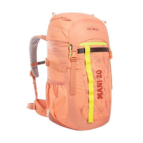 Tatonka Kinderrucksack Mani 20L - Rucksack für Mädchen und Jungen ab 10 Jahren - Inklusive Sitzkissen und mit Reflektoren für gute Sichtbarkeit - Aus recycelten Materialien - 20 Liter (apricot) von Tatonka