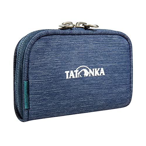 Tatonka Geldbeutel Plain Wallet - Kleine Geldbörse mit Münzfach und Fächern für Kreditkarten, Bankkarten etc. - 11 x 7 x 2 cm (navy) von Tatonka