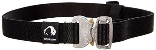 Tatonka Quick Release Stretch Belt 25mm - Gürtel mit Cobra-Schließe und elastischem Gurtband - Länge: 100 cm / Breite: 2,5 cm (silver) von Tatonka