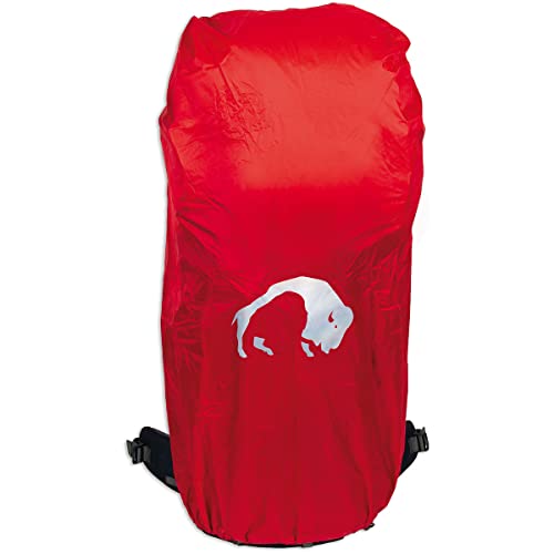 Tatonka Rain Flap M (40-55 L) - Regenhülle für Rucksäcke von 40 bis 55 Liter Volumen - Kleines Packmaß - Mit Schnürzug und Kordelstopper - Inklusive Packbeutel (red) von Tatonka