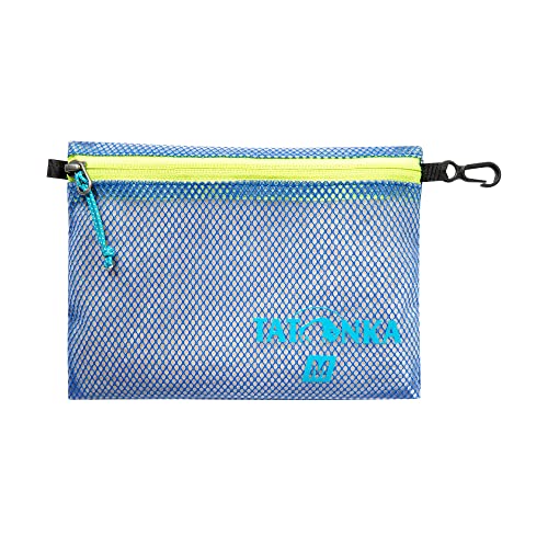 Tatonka Reißverschlusstasche Zip Pouch - Flache Aufbewahrungs- und Dokumententasche in verschiedenen Größen und als Set - durchsichtig, wasserfest und robust , blue, M (20 x 15 cm) von Tatonka