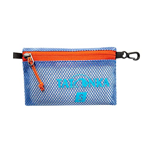 Tatonka Reißverschlusstasche Zip Pouch - Flache Aufbewahrungs- und Dokumententasche in verschiedenen Größen und als Set - durchsichtig, wasserfest und robust , blue, S (15 x 10 cm) von Tatonka