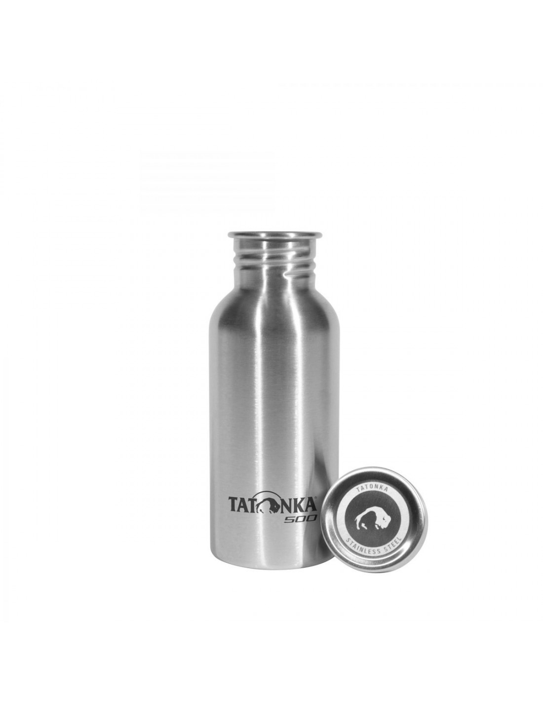 Tatonka Steel Bottle Premium 0,5l Edelstahlflasche Trinkflaschenfarbe - Silver, Trinkflaschenvolumen - 0,5 Liter, von Tatonka