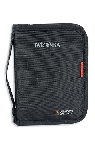 Tatonka Travel Zip M RFID B - Reisepasstasche mit RFID Blocker - TÜV geprüft - Bietet Platz für (EU) Reisepass, Kreditkarten, Reisedokumente, etc. - Schützt vor Datenklau - 17 x 12 x 3 cm - olive von Tatonka