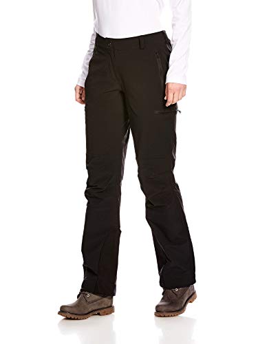 Tatonka Trekkinghose Bowles W’s Pants - regenfeste Softshell Hose mit Seitentaschen - robust und bequem - Damen - Größe 42 - Regular Fit - PFC-frei - schwarz von Tatonka