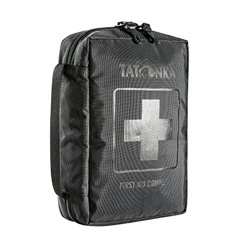 Tatonka First Aid Complete - Erste Hilfe Set mit umfangreichem Inhalt für 1 bis 4 Personen - U. a. Rettungsdecke, Checkliste und Spickzettel für die Erstversorgung - 18 x 12,5 x 5,5 cm - schwarz von Tatonka