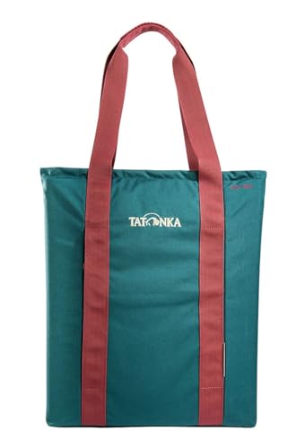 Tatonka Rucksacktasche Grip Bag 13l - Tasche mit verstaubaren Rucksackträgern und Laptopfach - als Tasche oder Rucksack verwendbar - 13 Liter (teal green) von Tatonka