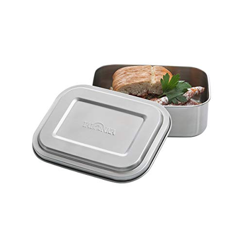 Tatonka Edelstahl Brotdose Lunch Box 1 800 ml - Brotbox ohne Fächer - schadstofffrei / BPA-frei und spülmaschinenfest von Tatonka