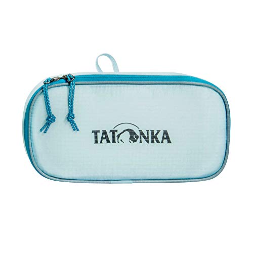 Tatonka Packwürfel SQZY Pouch S 1.5l - Ultraleichte Packtasche mit Reißverschluss und Klappdeckel - ideal zum Sortieren des Reisegepäcks - 1,5 Liter - PFC-frei - hell-blau, light blue von Tatonka