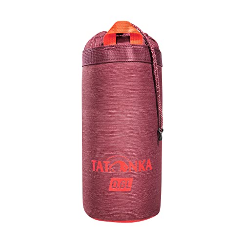 Tatonka Thermo Bottle Cover - Isolierhülle für Trinkflaschen (0,6 / 1 / 1,5 Liter), Bordeaux Red (0.6l) von Tatonka