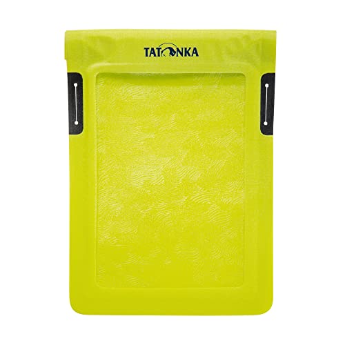 Tatonka WP Dry Bag A6 - wasserdichte Handyhülle mit Sichtfenster zum Bedienen von Touchdisplays - Wasserfest nach IPX7 Standard - 23,5 x 16 cm (Lime) von Tatonka