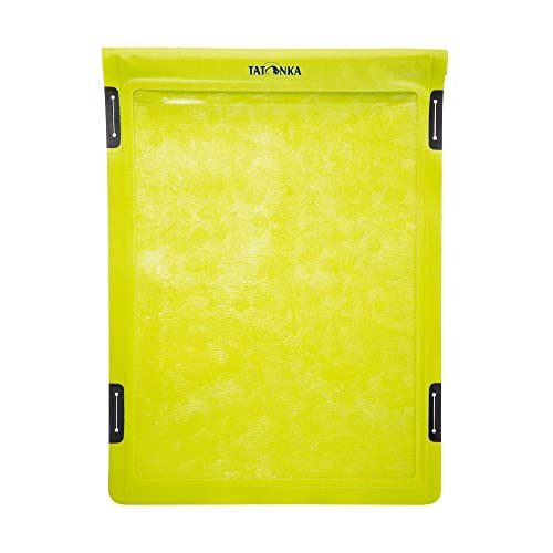 Tatonka WP Dry Bag A4 - wasserdichte Tablet-Hülle mit Sichtfenster zum Bedienen von Touchdisplays - Wasserfest nach IPX7 Standard - 37,5 x 27,5 cm (Lime) von Tatonka