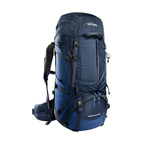 Tatonka Yukon 50+10 Women - Trekkingrucksack für Frauen - Mit Frontzugriff, verstellbarem Rückensystem, extra Bodenfach, Regenhülle und 60 Liter Volumen (navy/darker blue) von Tatonka