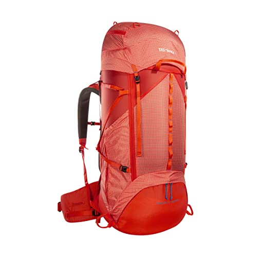 Tatonka Trekkingrucksack Yukon LT 60+10 RECCO - Sehr Leichter Tourenucksack mit großem Frontzugriff und verstellbarem Rückensystem - 70 Liter Volumen (red orange) von Tatonka