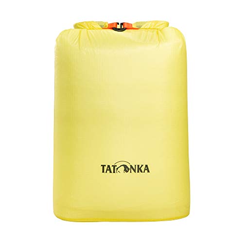 Wasserdichter 3089 Packbeutel Tatonka SQZY Dry Bag 10l - Ultraleichter Stausack mit Rollverschluss und getapten Nähten - ideal zum Sortieren des Reisegepäcks - 10 Liter - PFC-frei - gelb von Tatonka