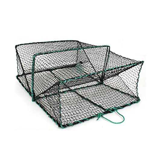 Tauzveok Krebsreuse,Faltbare Fischreuse,Reusen Krebsreuse Gefaltet Fischernetz Reuse, Faltreuse, Garnelen, Hummer Köderfischreuse,60 * 45 * 25cm von Tauzveok