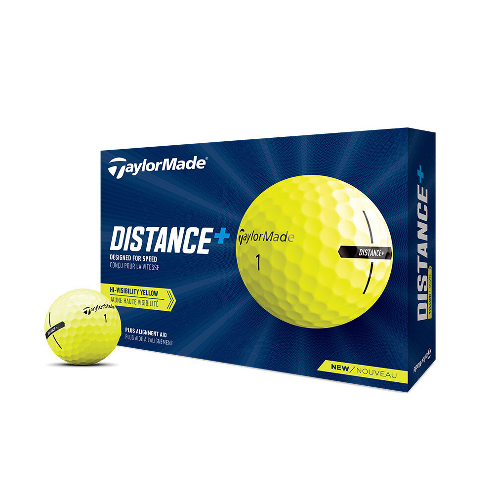 'Taylor Made Distance+ Golfball gelb 12er' von Taylor Made