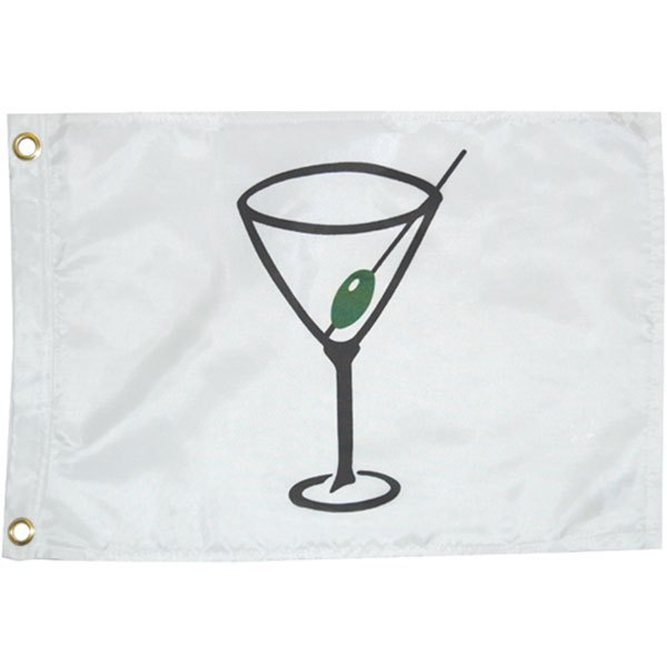 Taylor Cocktail Flag Weiß 30.5 x 45.72 cm von Taylor