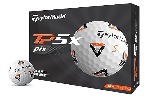TaylorMade 2021 TP5x Pix 2.0 Golfbälle Weiß, groß von TaylorMade
