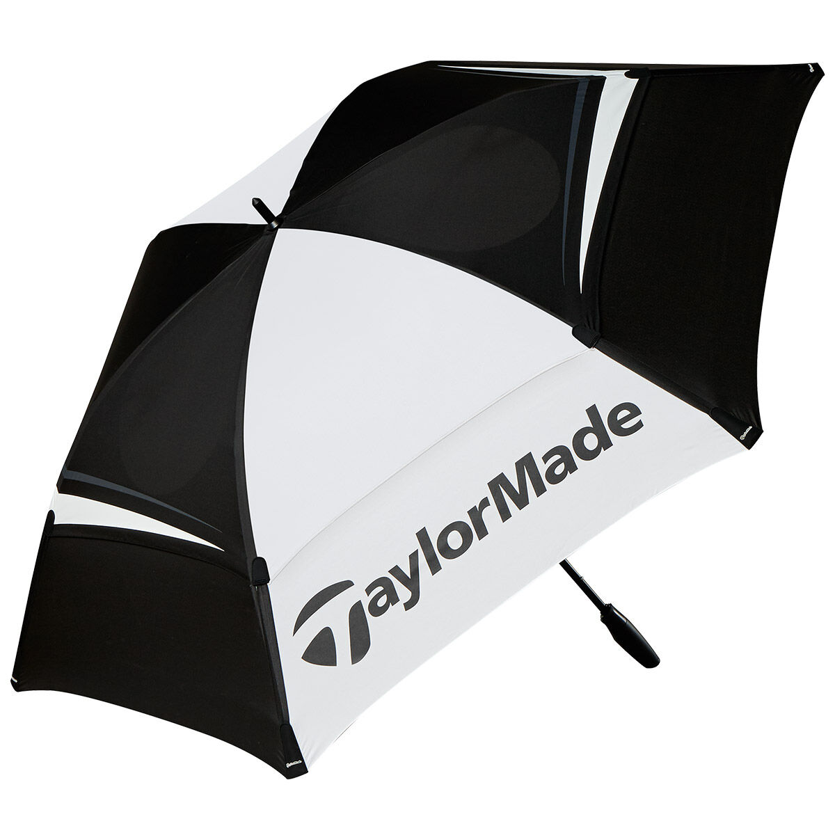 TaylorMade 68" Double Canopy Golf Umbrella, Mens, Black/white, 68 inches | American Golf von TaylorMade