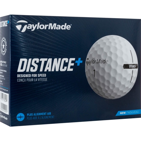 TaylorMade Distance+ Golfbälle - 12er Pack weiß von TaylorMade