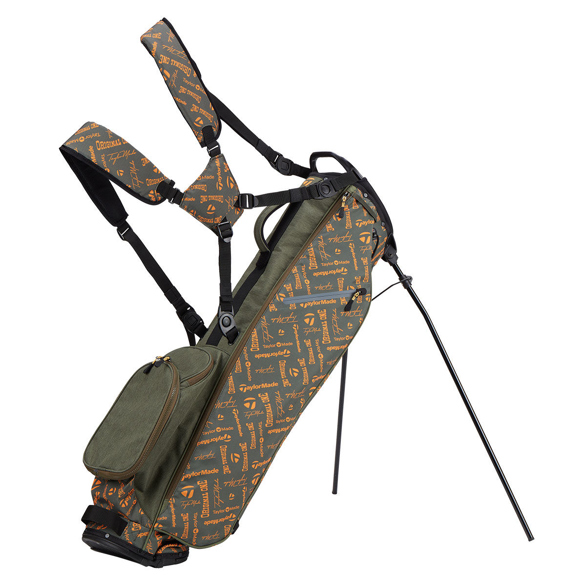 TaylorMade FlexTech Golf Carry Bag, Mens, Sage/orange | American Golf von TaylorMade