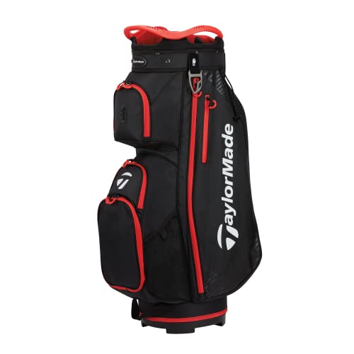 TaylorMade Golf Pro Stand & Cart Bag 2023, Black / Red von TaylorMade