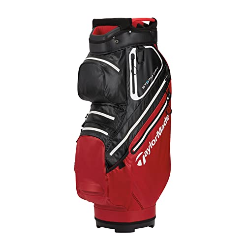 TaylorMade Golf Storm Dry Cart Bag 2023, Red / Black von TaylorMade