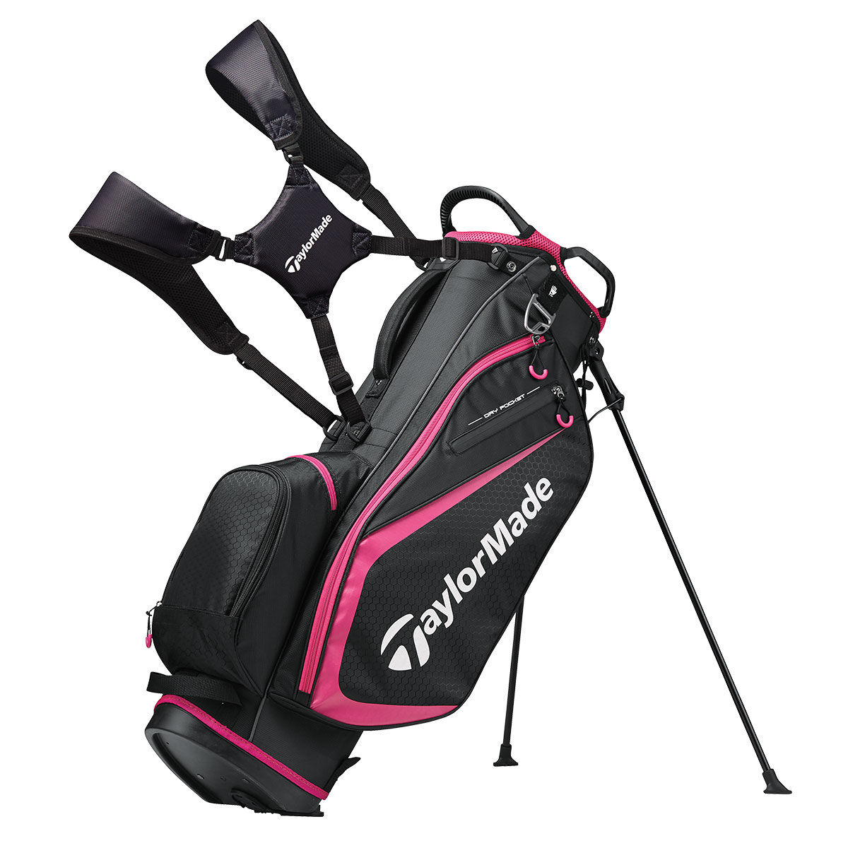 TaylorMade Select Plus Golf Stand Bag, Black/pink | American Golf von TaylorMade