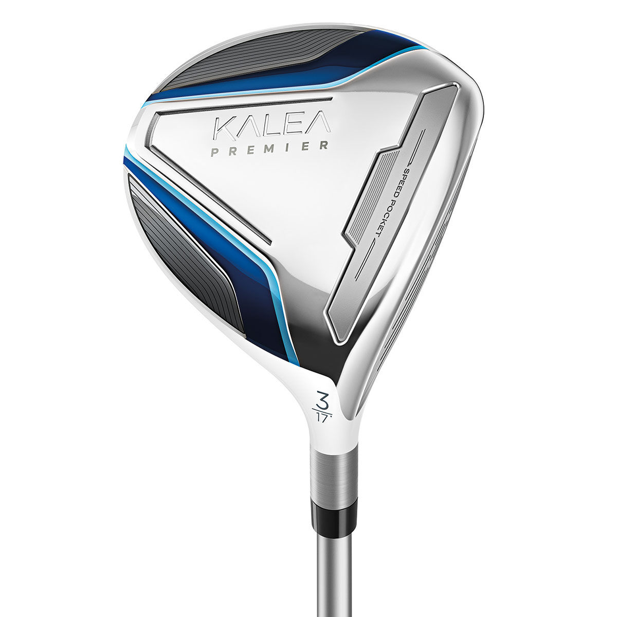 TaylorMade Silver and Blue Women's Kalea Premier Right Hand Golf Fairway Wood, Size: 20° | American Golf von TaylorMade